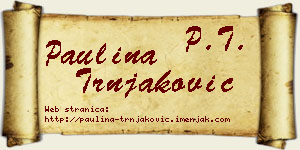 Paulina Trnjaković vizit kartica